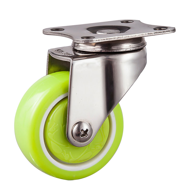 SUS304 Light Duty Casters With PU Wheels