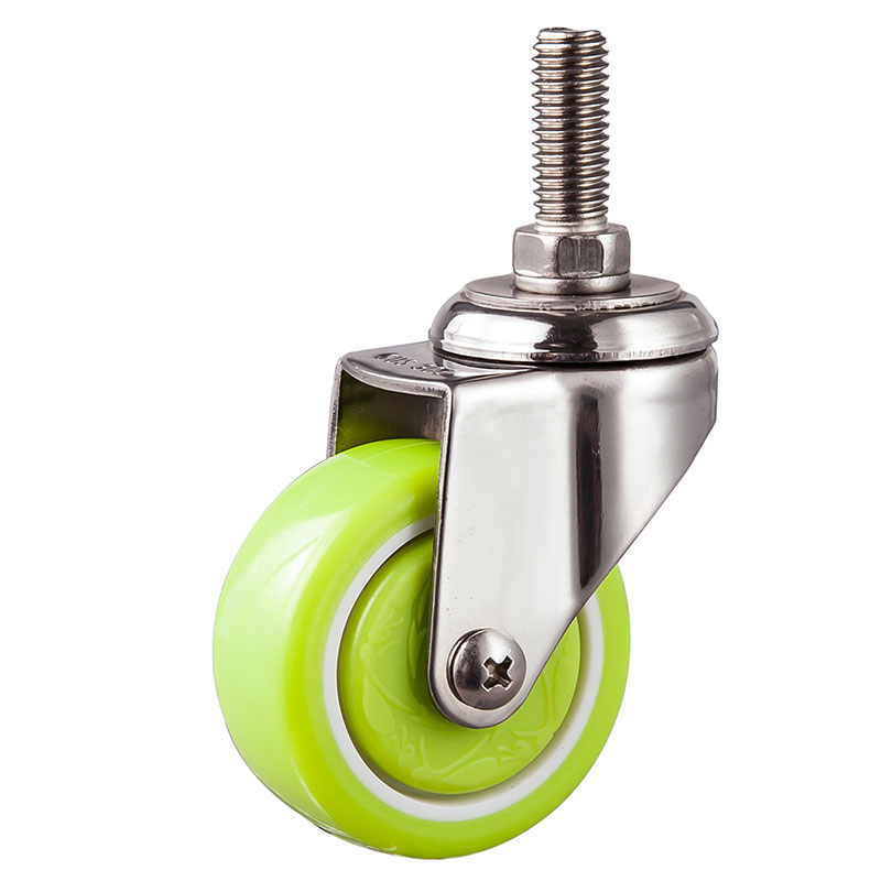 SUS304 Light Duty Casters With PU Wheels