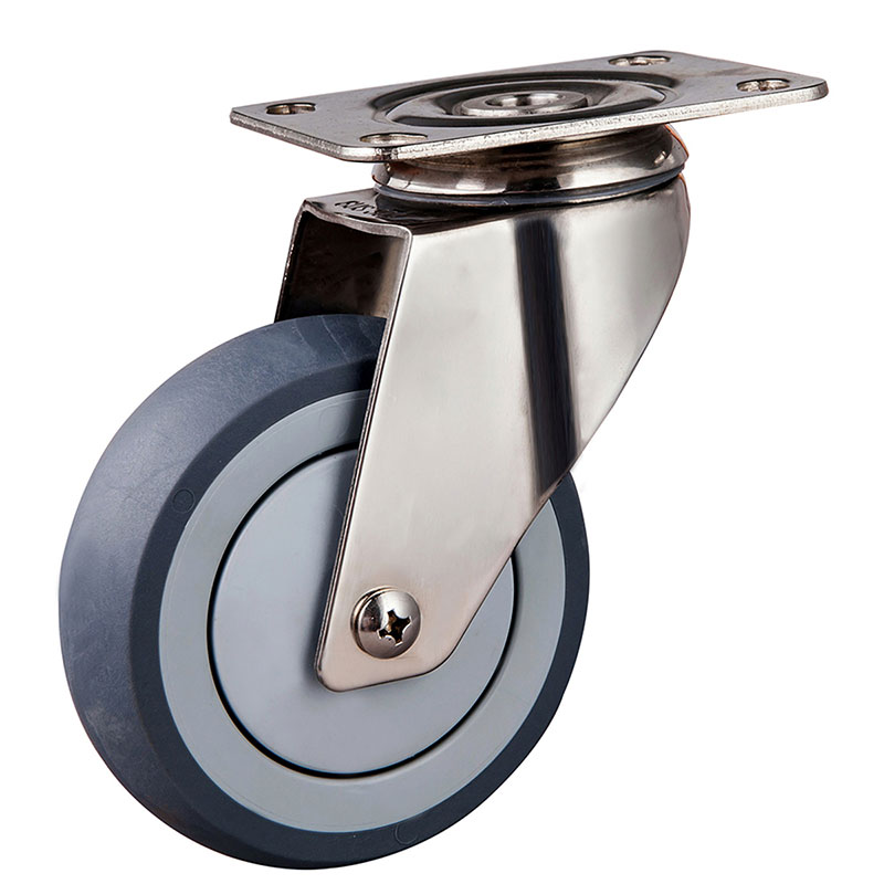 SUS304 Medium Duty Casters TPR Medical