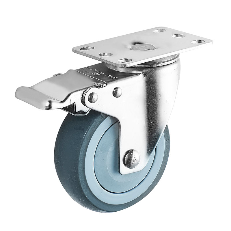 SUS304 Medium Duty Casters TPR Industrial