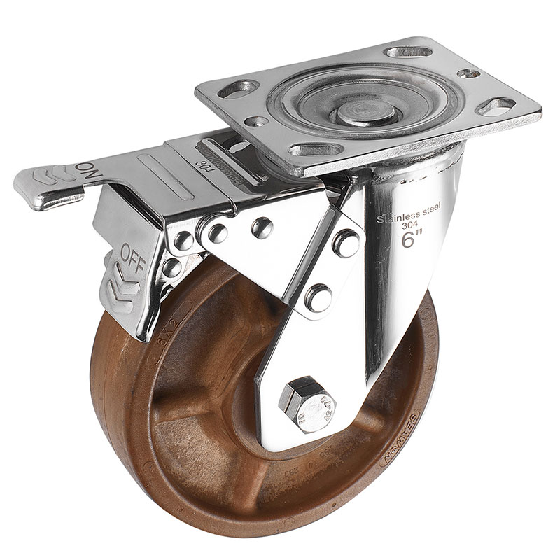 SUS304 Heavy Casters High Temperature