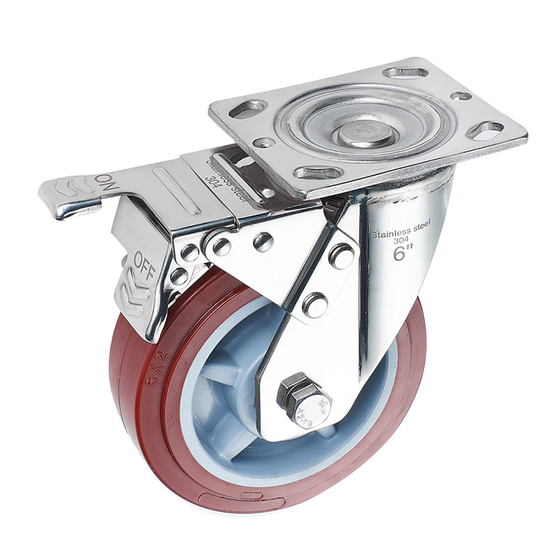 SUS304 Heavy Duty Casters Polyurethane