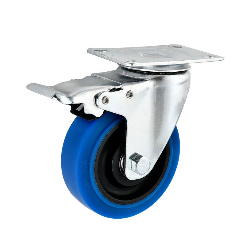 Medium Duty Casters Performa TPR Blue