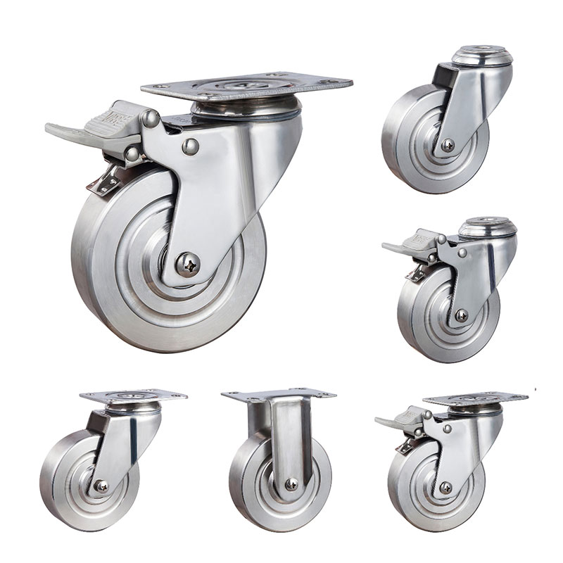 SUS304 Casters médicos de serviço médio